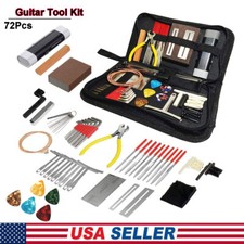72Pcs Guitar Repairing Maintenance Tool Kit with Carry Bag Care Full Repair Set
