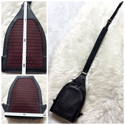 Borsa Christian Louboutin in pelle originale ottime condizioni tracolla nera - Foto 19 di 20