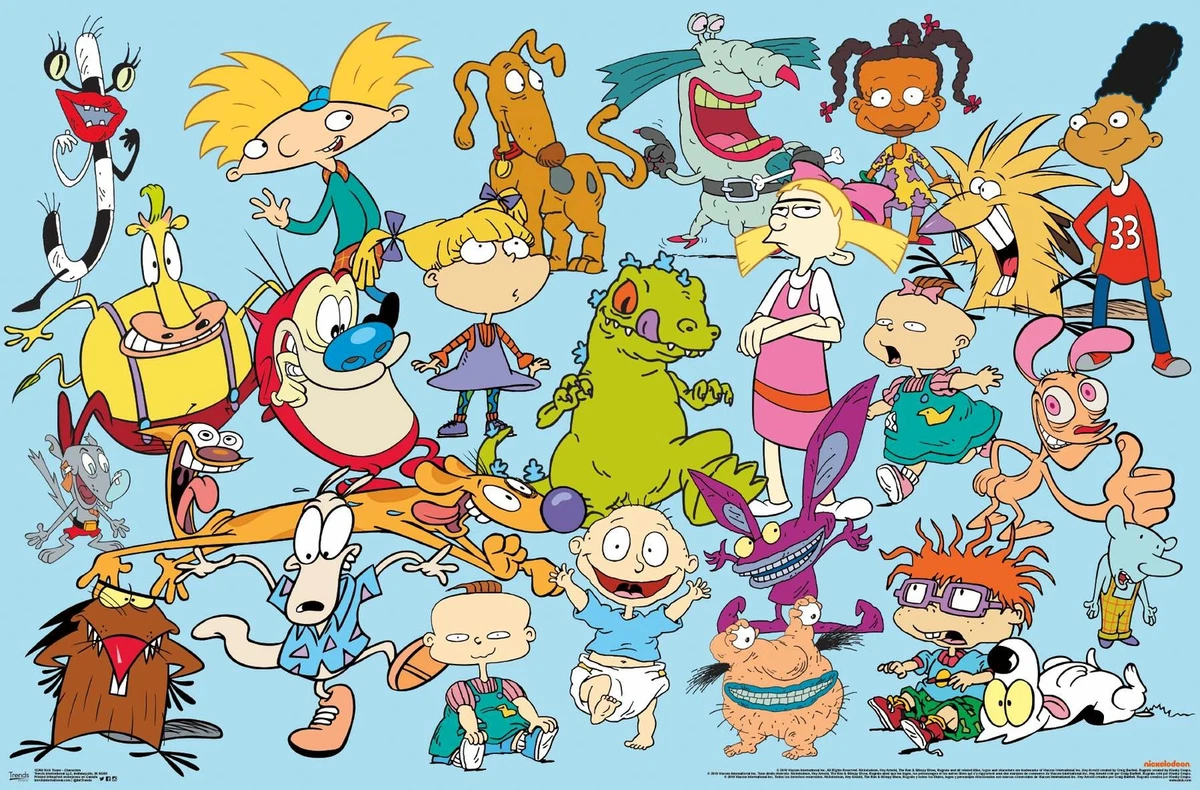 Nickelodeon Characters Poster eBay