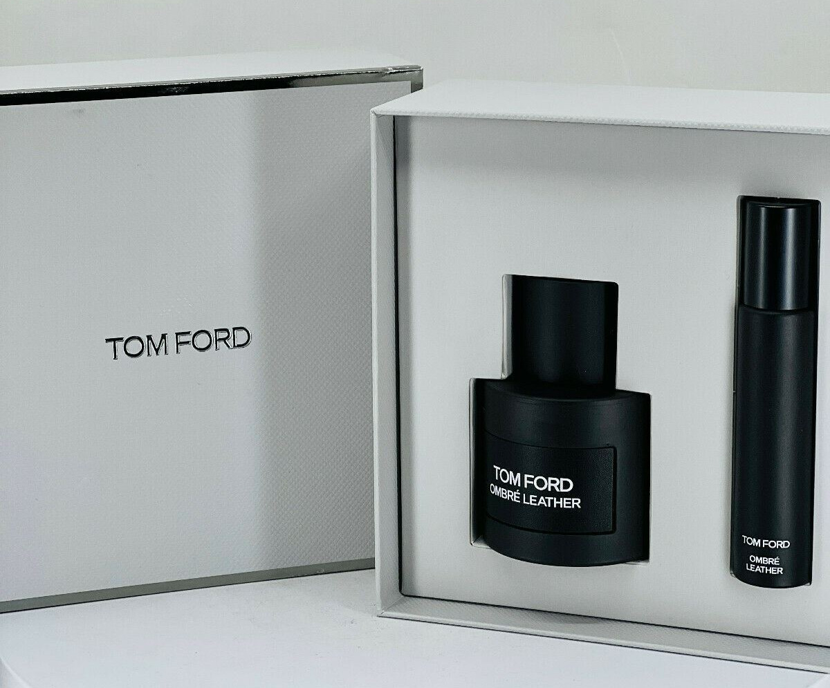 Tom Ford Ombre Leather Set With Travel Spray NIB