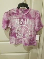 Nirvana S/S Tie Dye Purple Size Med