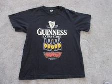 Guinness Extra Stout Bottles Men's Short Sleeve T Shirt Size XL, EUC