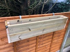 LARGE Over the Fence Panel - Hanging Wooden Planter Window Box - Balcony Decking