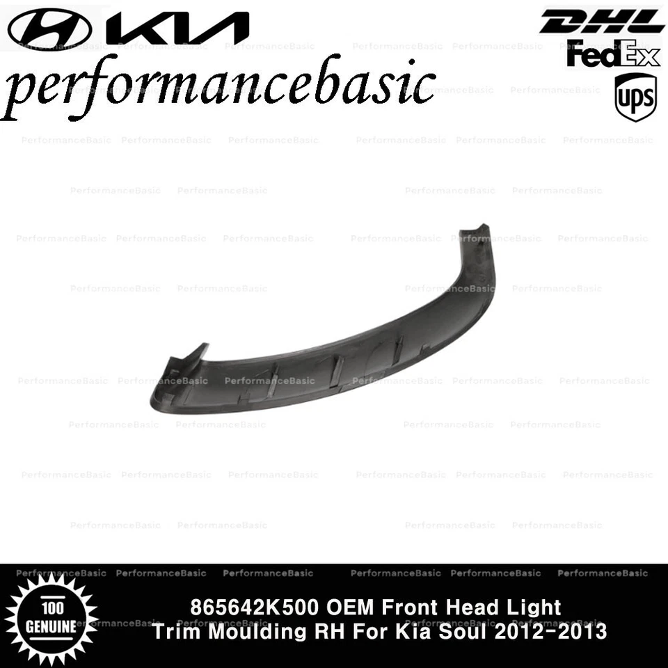 Moldura de luz delantera derecha 865642K500 OEM para Kia Soul 2012-2013 Foto 2 de 3
