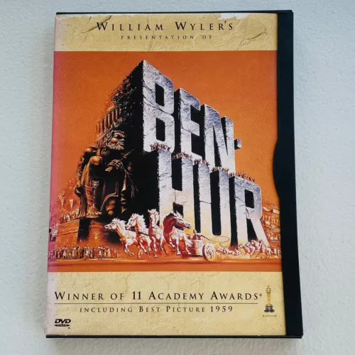 Ben-Hur 1959 (DVD, 2001) Charlton Heston Jack Hawkins Pre-Owned Good