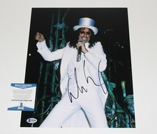SINGER ALICE COOPER SIGNED 11x14 PHOTO 2 BECKETT COA BAS SCHOOL'S OUT SHOCK ROCK