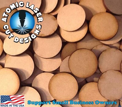 100mm Round Bases x3 MDF Laser Cut Wargames FAST FREE SHIPPING #1 USA SELLER