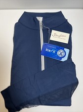 The Tailored Sportsman Icefil Long Sleeve Riding Shirt Bluesy/ Silver Small