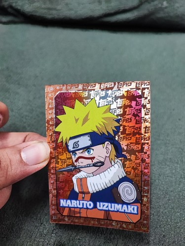 Naruto Uzumaki Topps Holofoil Character Rare Card Orange Foil 2024 Animax NM  - Afbeelding 3 van 4