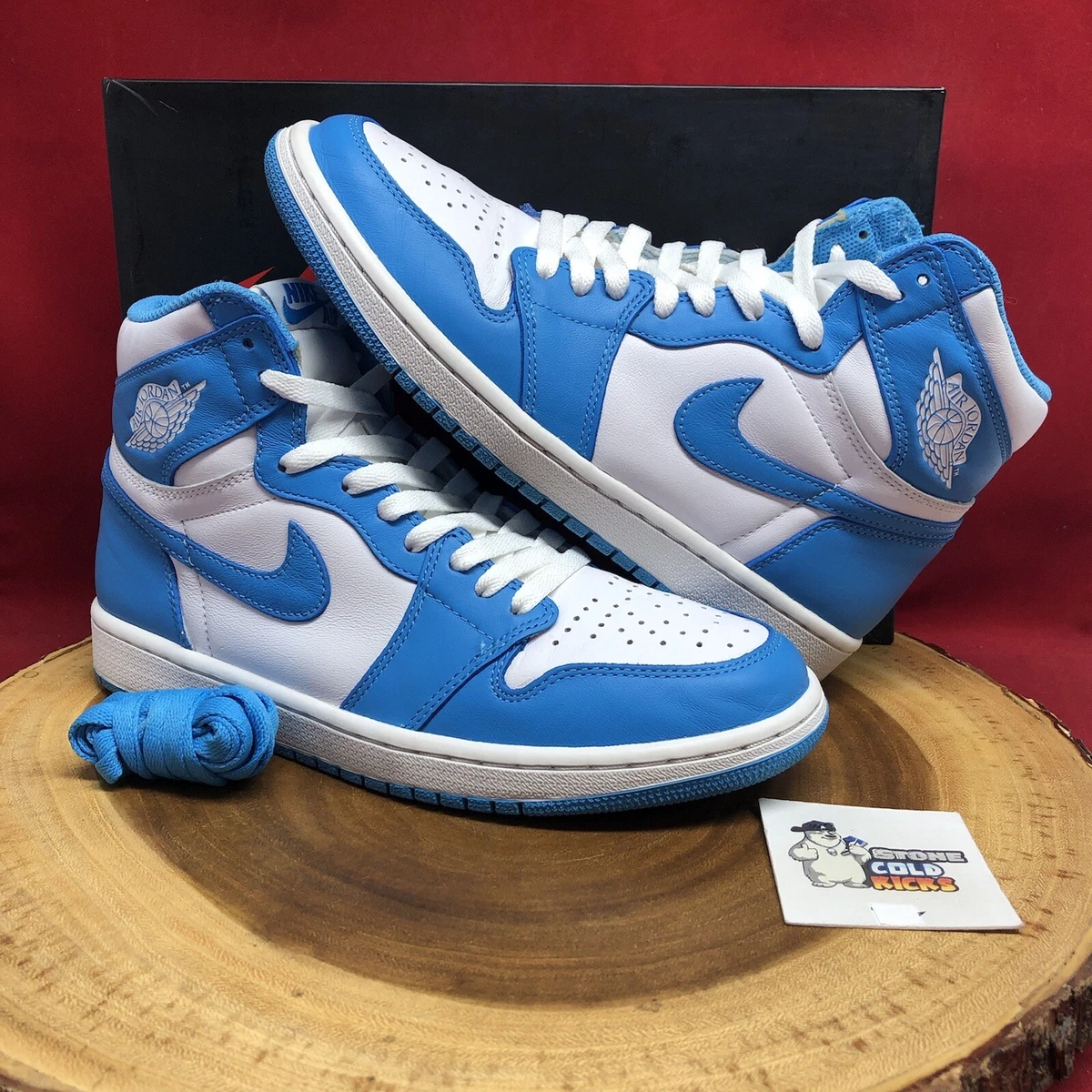 Nike Air Jordan 1 Retro High OG UNC 555088-117 Size 9 Bred Chicago I XI XII