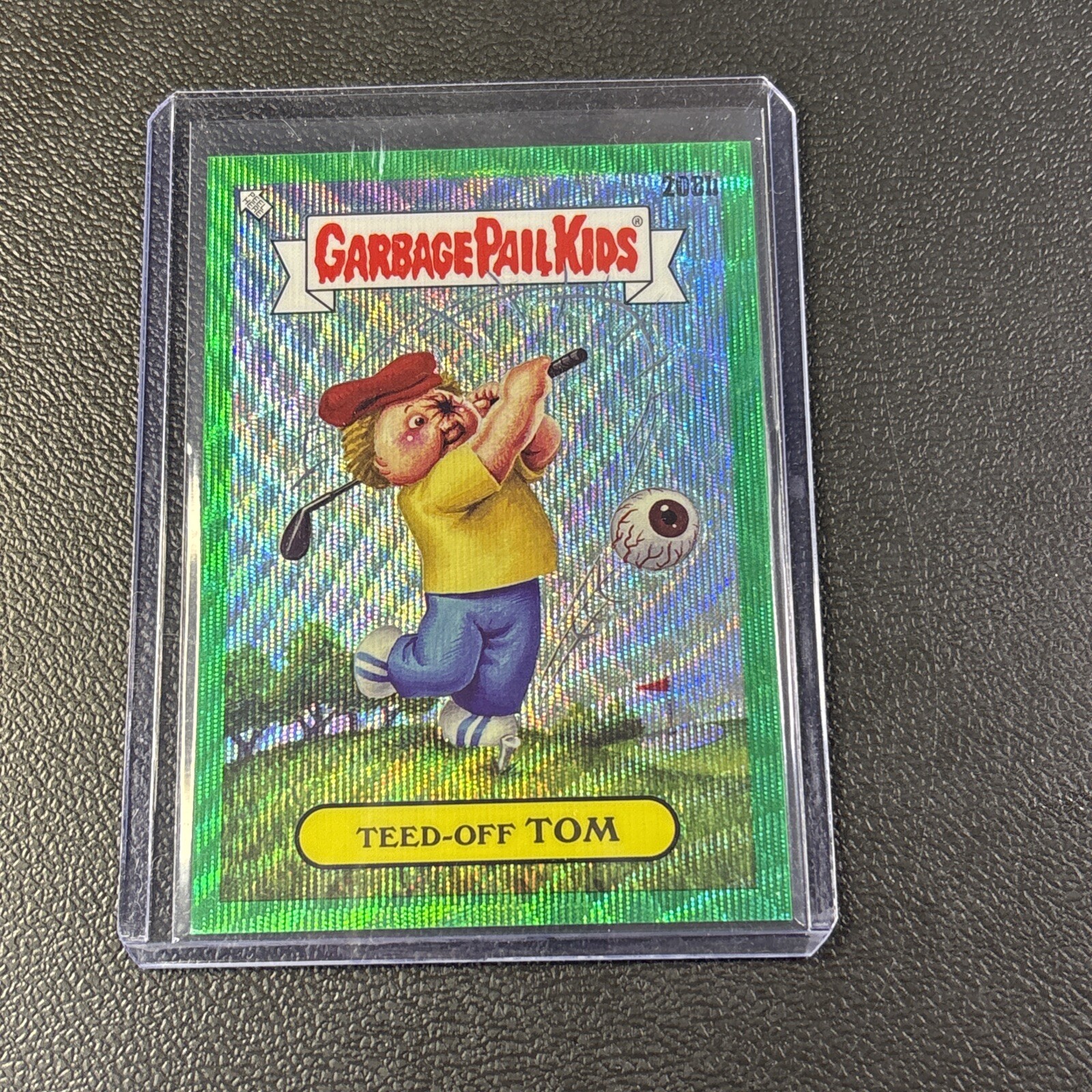 2023 Garbage Pail Kids Chrome Teed-Off Tom Green Refractor 145/299