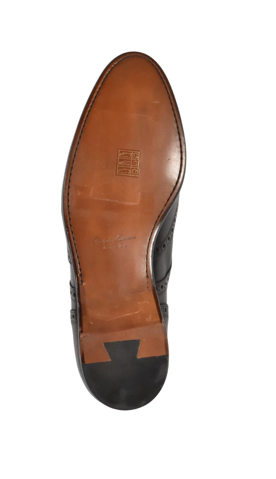 Ralph Lauren Púrpura Etiqueta Cuero Marrón Chapman Punta de Ala Zapatos de Vestir Nuevos $995 Foto 4 de 4