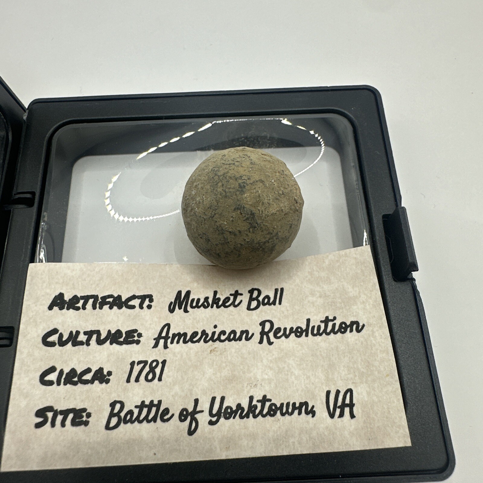 Musket Ball Artifact, American Revolution 1781, Battle Of Yorktown