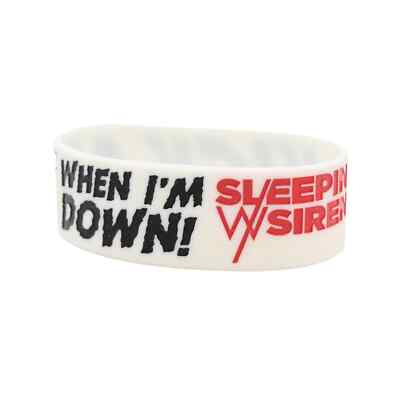 Sleeping with Sirens ''Kick Me When I'm Down'' Silicone Bracelet #B2084