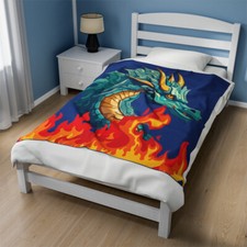 L'AMOUR DE SOI Dragon's Embrace Plush Blanket