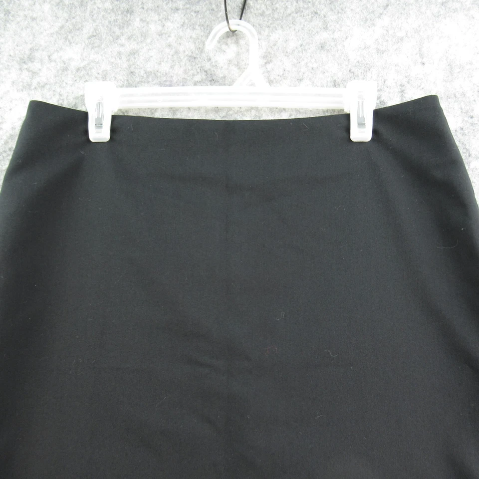 Falda Attention Mujer Talla 10 Negra Recta Sólida Espalda Cremallera Forrada Carrera Foto 2 de 4