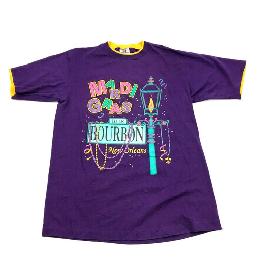 NEW VINTAGE Mardi Gras Shirt Size Large 