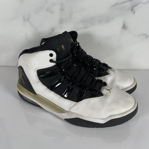 Nike Air Jordan Max Aura Basketball Shoe AQ9084-107 White/Blk/Gold Men Sz 8 | eBay