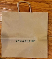 LONGCHAMP Empty Authentic Paper Shopping Bag  (15.5"x15.5" X 6") 