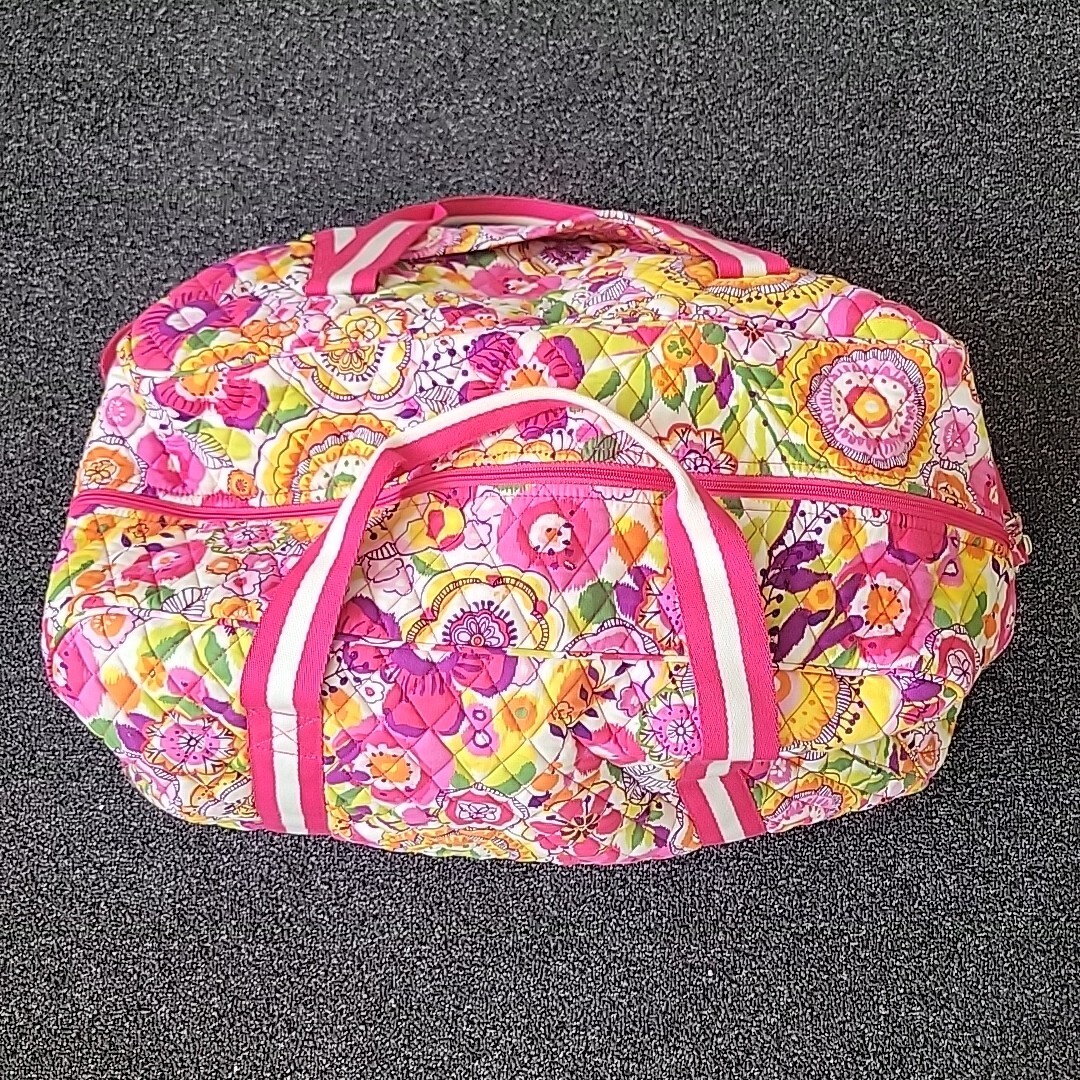 Vera Bradley Round Large Duffel Bag Clementine Pink | eBay