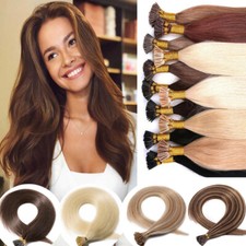Thick Long Hair Pre Bonded I Tip Real Human Hair Extensions 100g Full Head G616