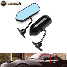 Silscvtt Universal F1 Style Car Racing Rearview Side Wing Mirrors Convex Glass Silscvtt Universal F1 Style Car Racing Rearview Side Wing Mirrors Convex Glass