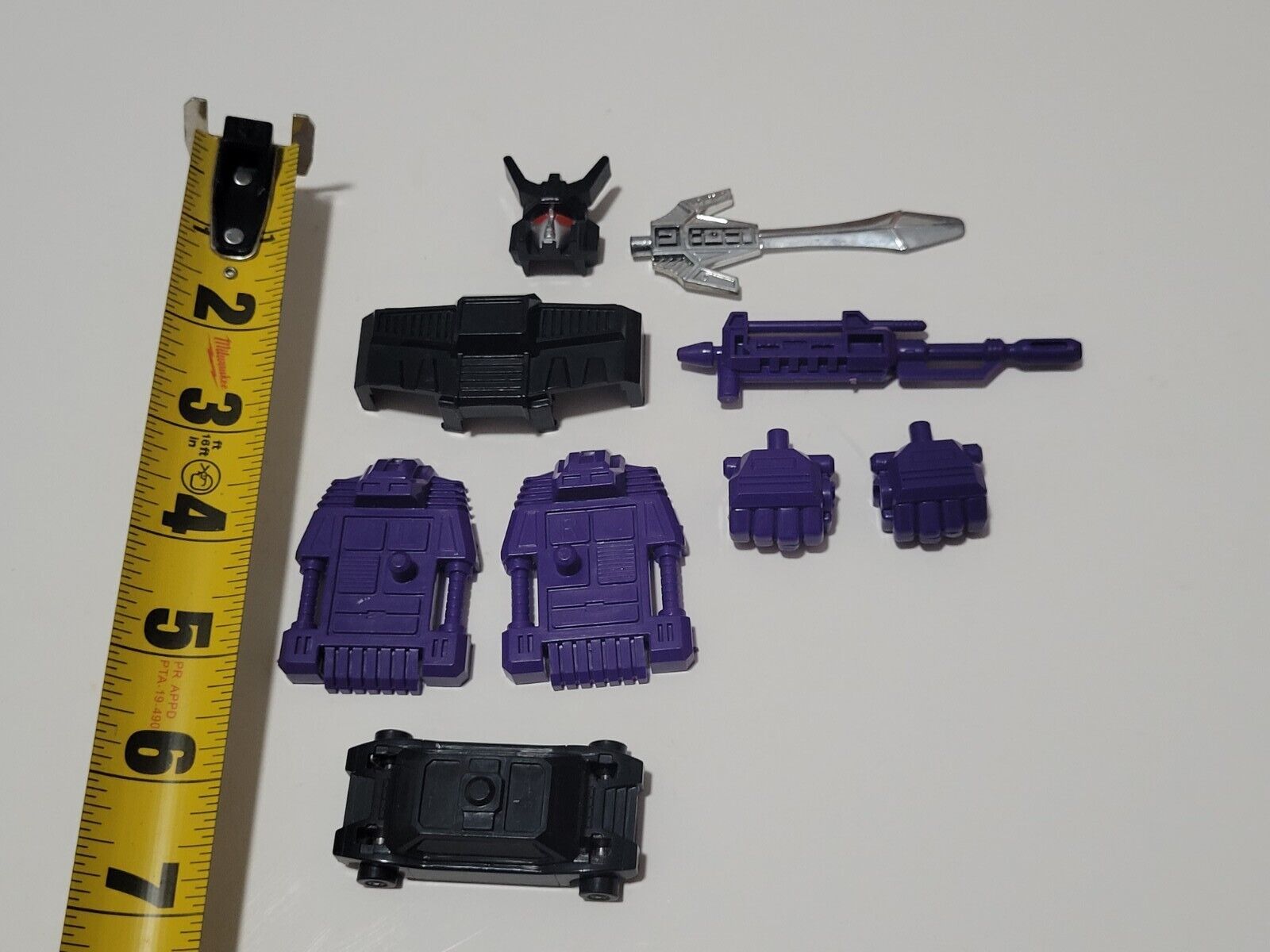 Original G1 Transformers MENASOR R+L Fist Gun Head Weapons Parts Lot Motormaster