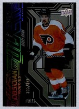Bobby Brink 2022-23 UD Black Obsidian Rookie /499 #OR-36 Philadelphia Flyers