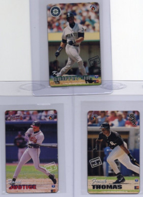 1994 Chris Martin Pro Mags Promo Set (3) Griffey Jr., D Justice, Frank Thomas