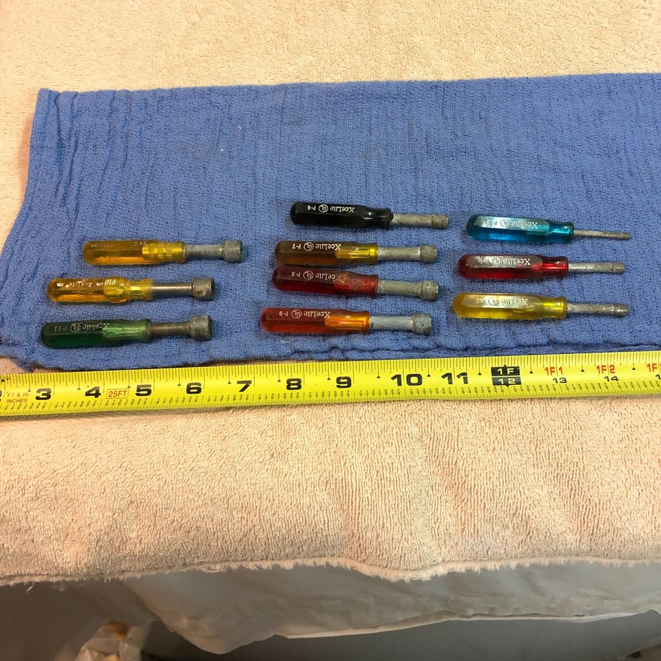 LOT OF 10 VINTAGE XCELITE SMALL/MINI NUT DRIVERS USA eBay