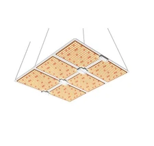High PAR/PPFD LED 6-Panel Dimmable Quantum Style Grow Light 660 Watt UV&IR 660nm