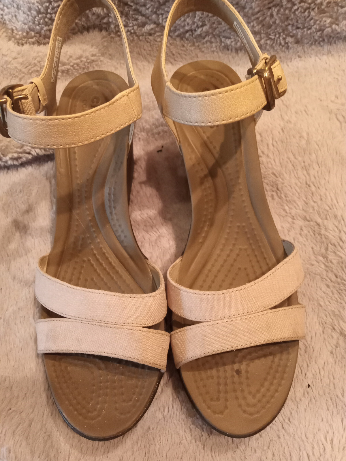 Crocs Leigh II women's Adjustable Ankle Strap Wedge Comfort Sandals