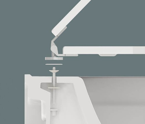 Copriwater per Tesi Ideal Standard sedile copri wc vaso asse tavoletta di legno - Foto 10 di 11