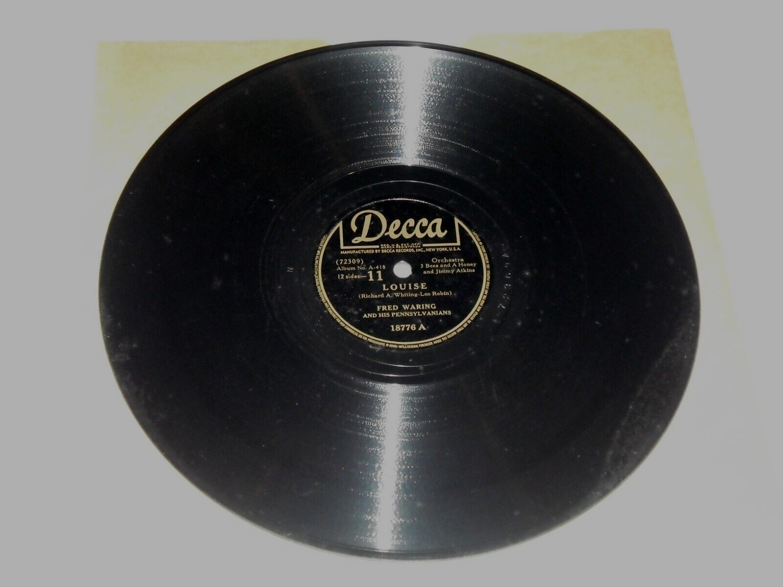 FRED WARING-Louise (1944) DECCA 10" Shellac Single