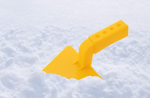 Paquete de 2 paleta de juguete de nieve en forma de V - para niños playa arena juguete divertido paleta amarilla - Imagen 7 de 7