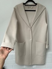 Outdoor Designed By Betty Barclay Cream Thick Knit Hooded Cardigan Coat Uk12