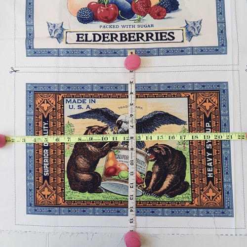 Connecting Threads Fruit Stand Fruit Placemats (4) Cotton Cut And Sew Panel - Picture 7 of 15