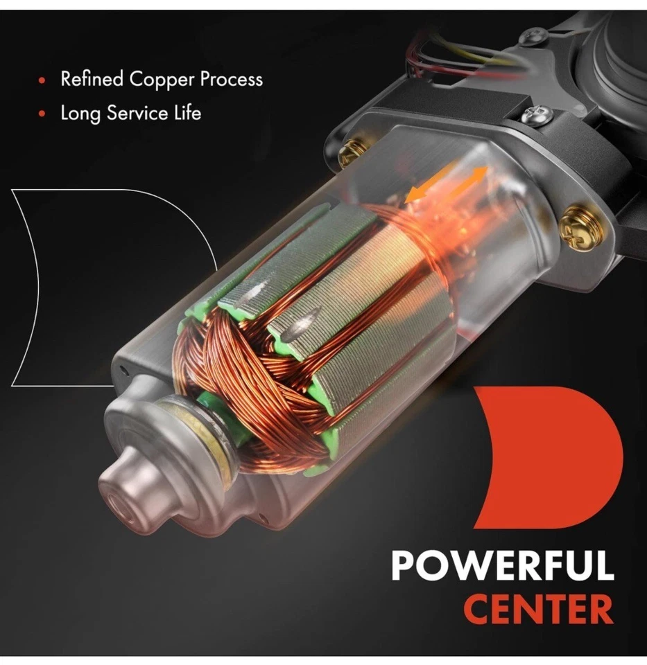 Motor elevador de ventana eléctrica lado del conductor delantero para Nissan Altima Frontier 2000-2019 Foto 3 de 4