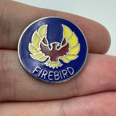 Pontiac Firebird Blue Round Emblem Enamel Lapel Pin | eBay