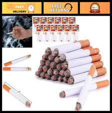 Realistic Fake Cigarettes - 3.25" Smoke Blowing Props 24 Pack - Fun Prank, Hal