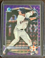 2025 Bowman Draft Xavier Neyens 1st Bowman Purple Geometric Refractor /250