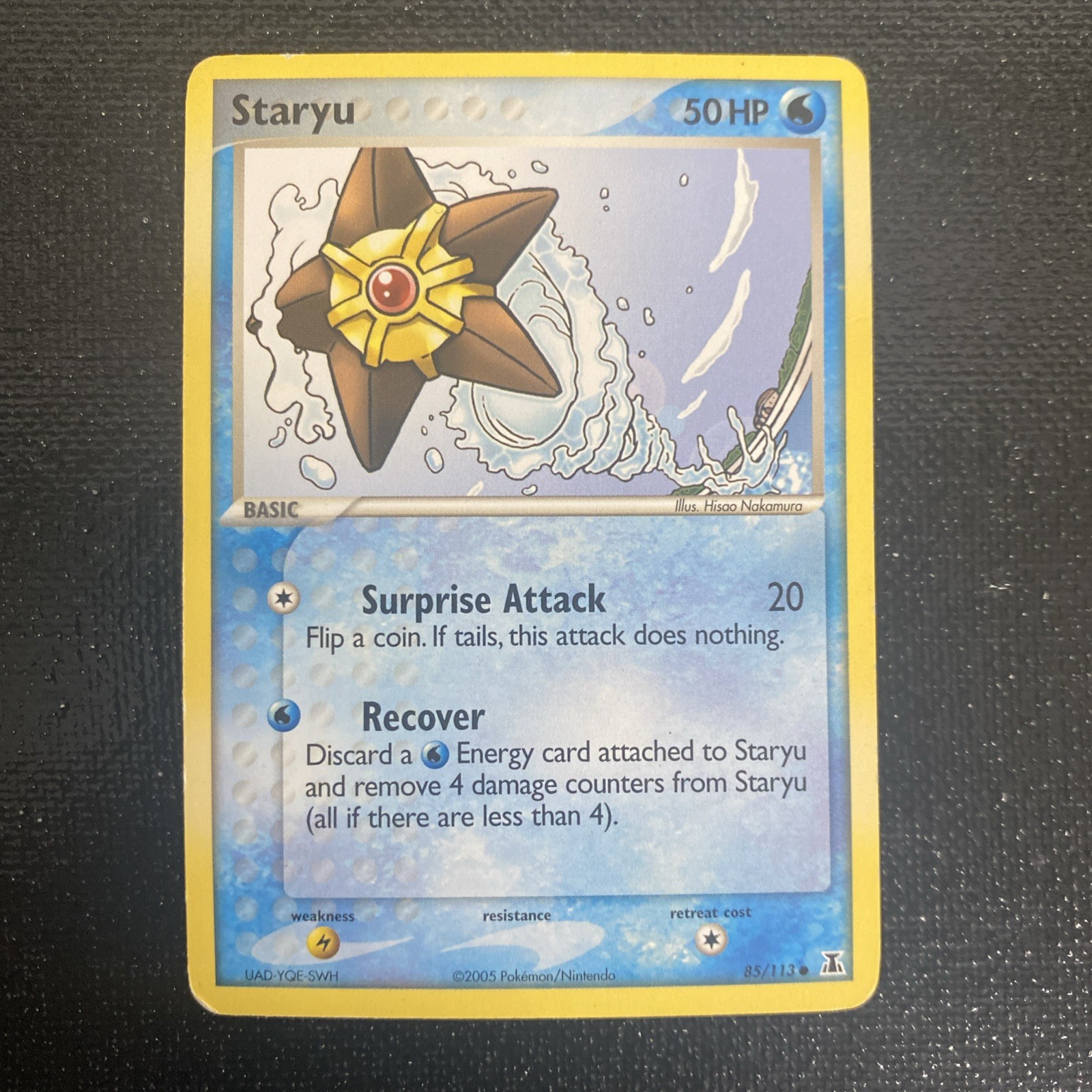Staryu 85/113 EX Delta Species Pokemon Card Mp Common Non Holo