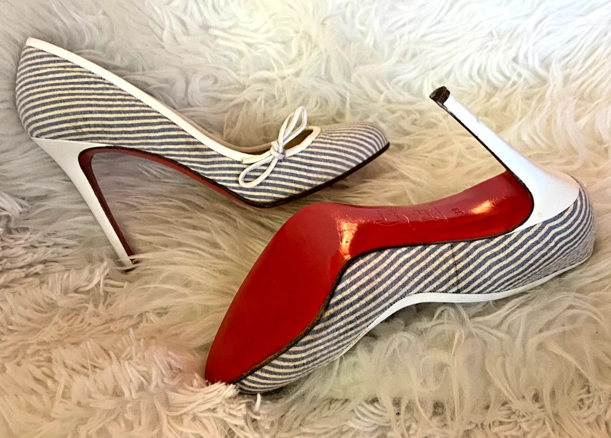 Christian Louboutin Women's Striped Heels for sale | eBay