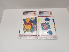 VTG Disney Winnie the Pooh/Piglet Wallpaper Border Roll 8.5 sq ft 5 yards X2