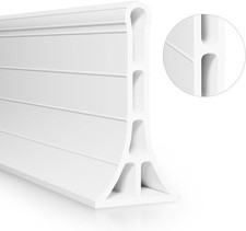 3.8 High Shower Threshold Water Dam 70 Inch Collapsible Self Adhesive 70 IN