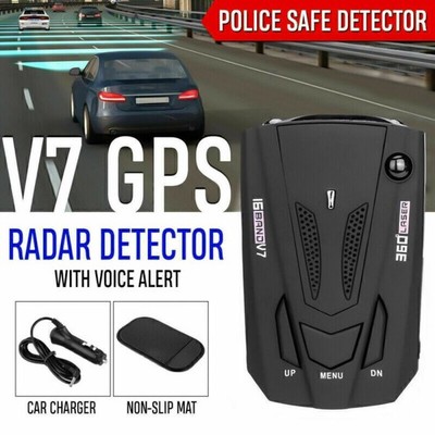Geschwindigkeit Radar 16 Band V7 GPS Polizei sicherer Detektor Sprachalarm