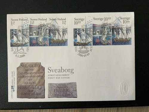 Sweden 2006 #2530a-c Finland #1266 Sveaborg Fortress - FDC