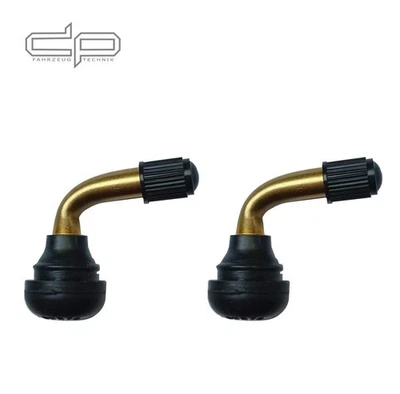 2 x Winkelventil 90° Reifenventil Snap in für Roller Moped Mofa PVR70 - Bild 1 von 2
