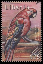 LIBERIA Mi 3019 - Scarlet Macaw 