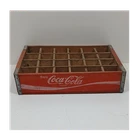 Coca-Cola Wooden Bottle Carrier Crate Red Vintage Soda Advertising